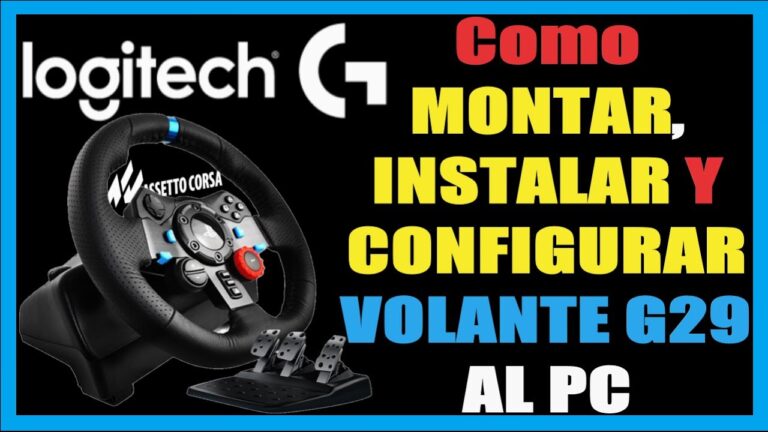 Guía para montar el volante Logitech G29: paso a paso