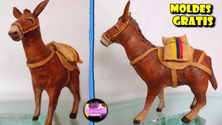 Guía para crear un burro de cartón para montar