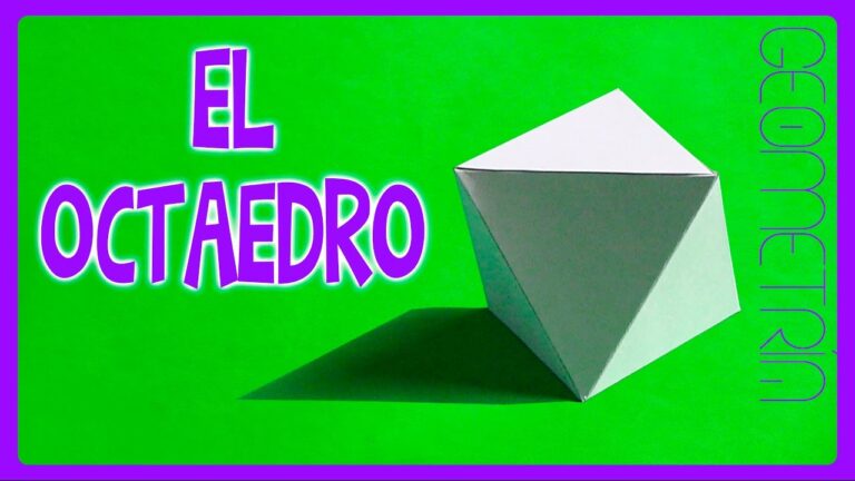 Gu&iacute;a para armar un octaedro perfecto