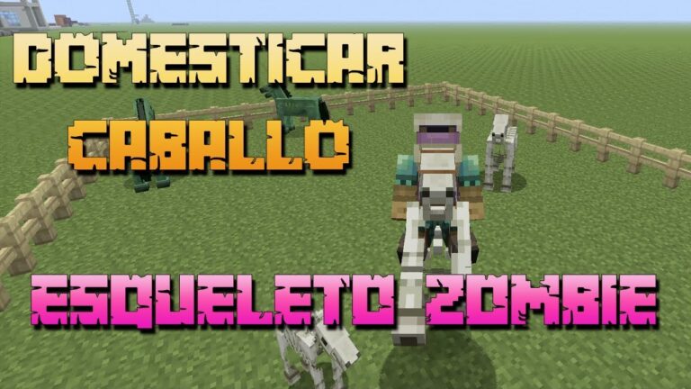 Guía para montar un caballo esqueleto en Minecraft