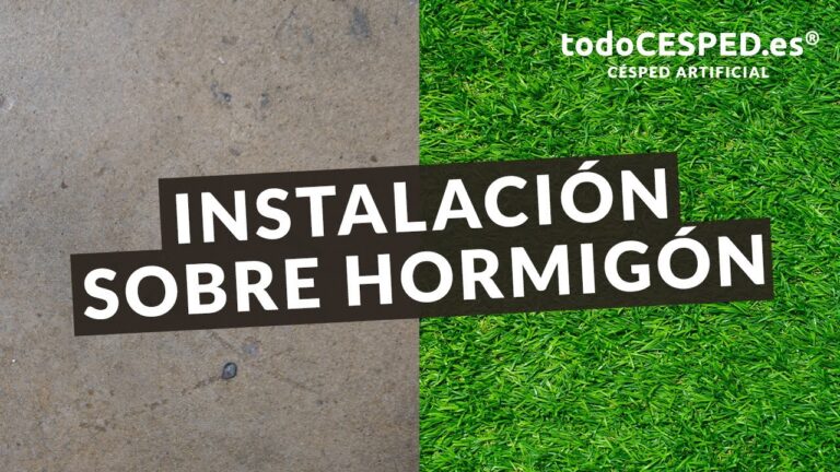 Gu&iacute;a para instalar c&eacute;sped artificial sobre hormig&oacute;n