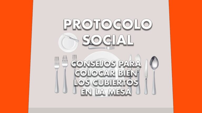 Gu&iacute;a r&aacute;pida para montar cubiertos en una mesa