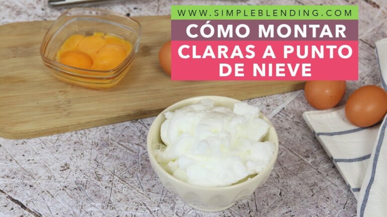 Montar claras a punto de nieve: trucos con batidora común