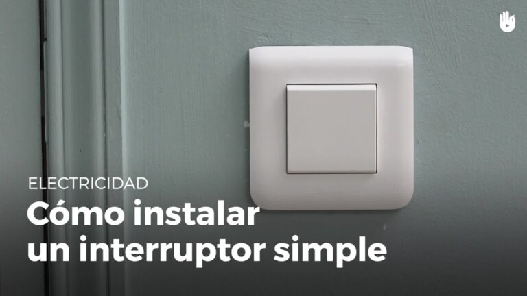Guía para instalar un interruptor de luz: Paso a paso