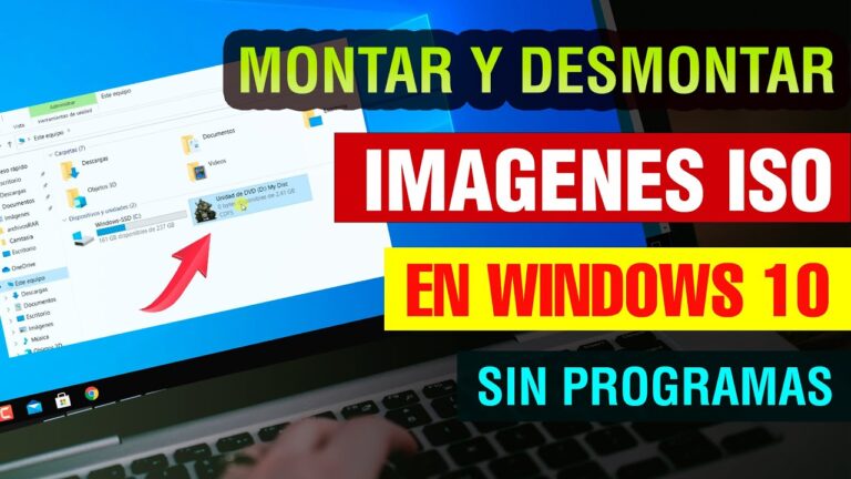 C&oacute;mo montar una ISO de Windows 10