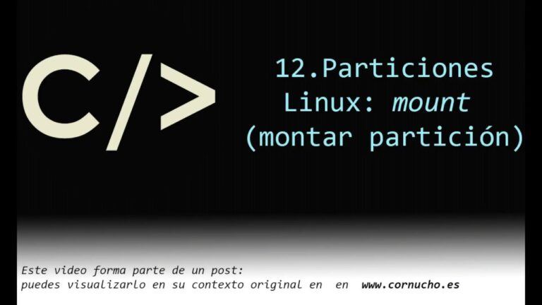 C&oacute;mo crear particiones en Linux