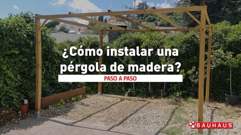 Gu&iacute;a pr&aacute;ctica para montar una p&eacute;rgola de madera