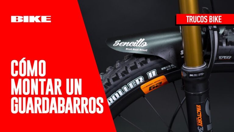 Cómo montar guardabarros en una bicicleta