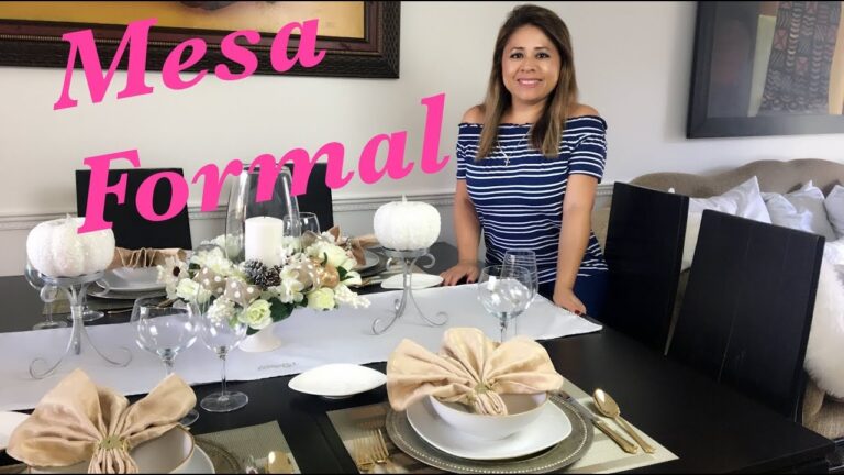 Guía para Montar una Mesa de Cena Formal