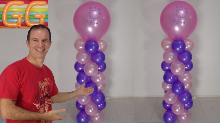 Guía para montar una columna de globos de forma sencilla
