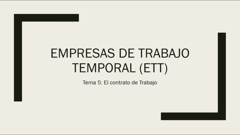 Gu&iacute;a para montar una ETT: Todo lo que necesitas saber