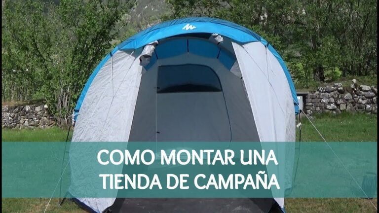 Gu&iacute;a para montar una tienda de campa&ntilde;a