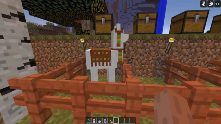 Guía para montar una llama en Minecraft