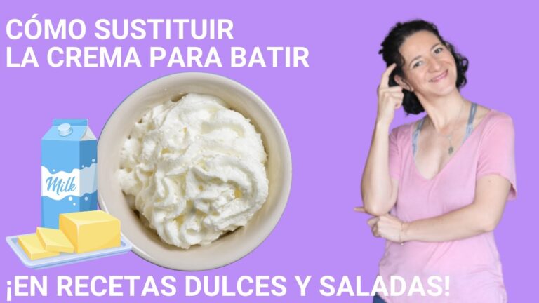 Sustitutos ideales para la nata de montar