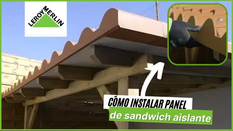 Cómo montar un techo sandwich