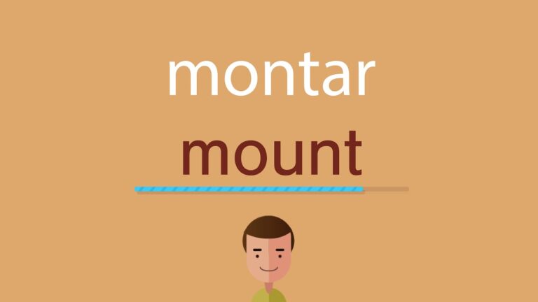 How to Write 'Montar' in English
