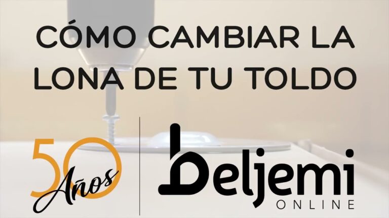 Cómo montar una lona de toldo