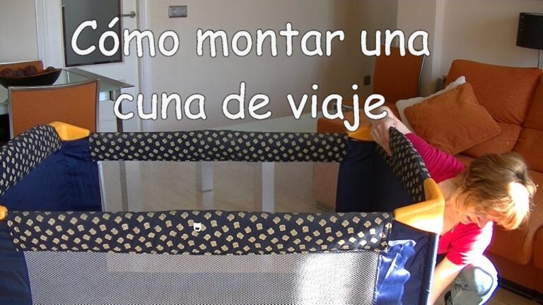 Guía para montar una cuna de viaje