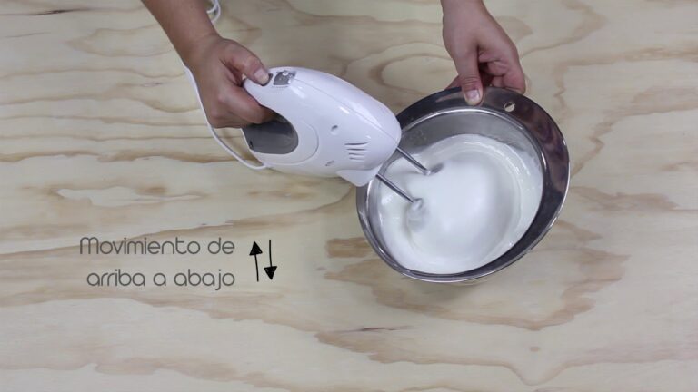 Gu&iacute;a para montar merengue con batidora