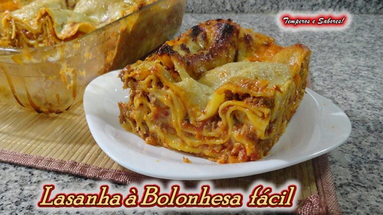 Receta fácil para montar lasaña de carne