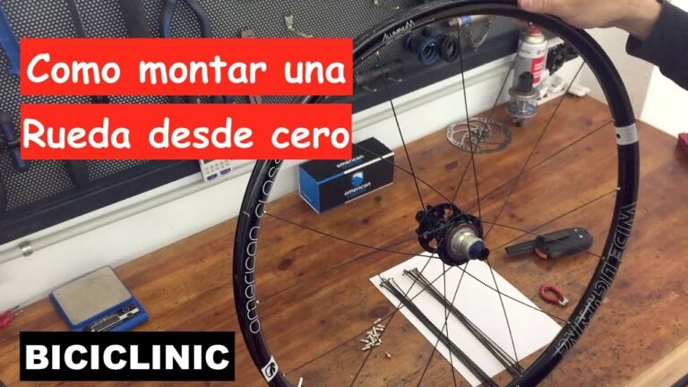 Guía para montar los radios de una rueda de bicicleta
