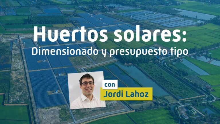 Gu&iacute;a para montar un huerto solar eficiente