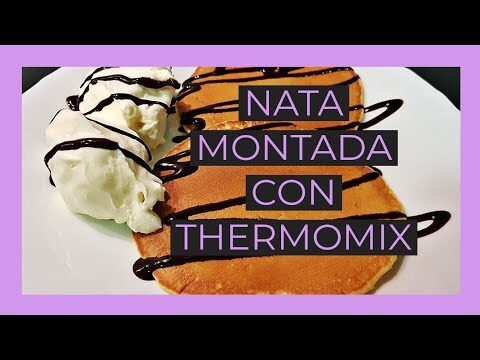 Nata montada sin nata: receta f&aacute;cil con Thermomix