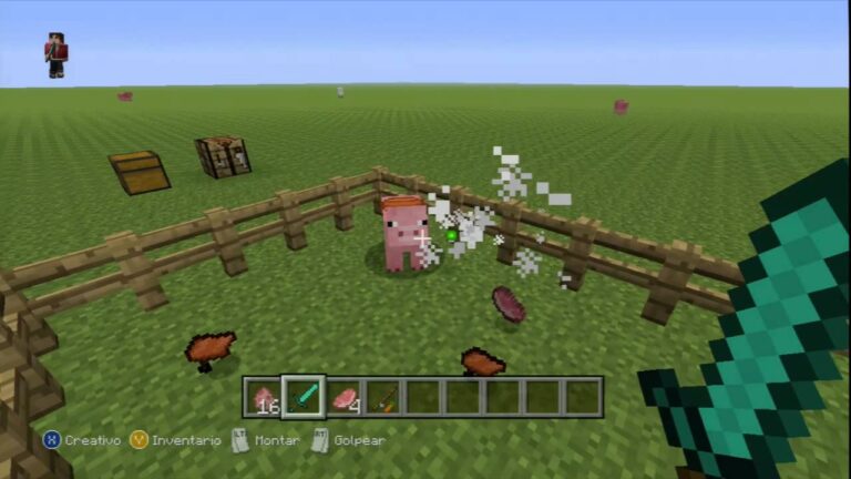Gu&iacute;a para construir silla de montar en Minecraft Xbox 360