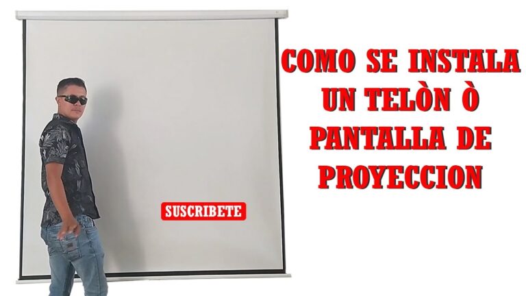 Gu&iacute;a para montar una pantalla de proyecci&oacute;n