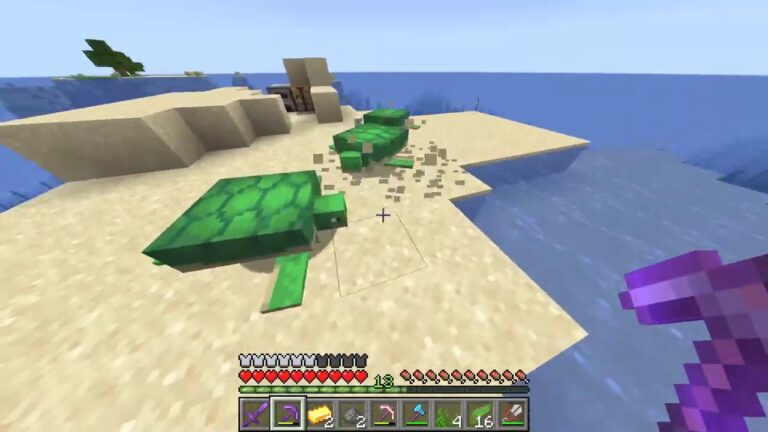 C&oacute;mo montar una tortuga en Minecraft